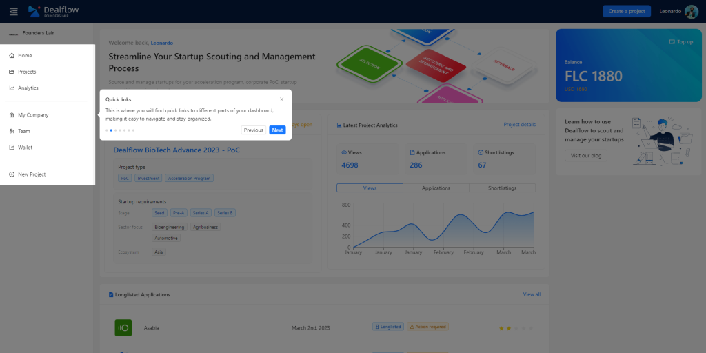 Dealflow tour dashboard 1.2