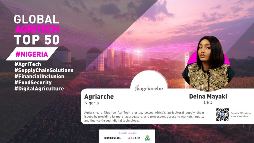 Agriarche, a Nigerian AgriTech startup, solves Africa’s agricultural supply chain issues by providing farmers, aggregators, and processors access to markets, inputs, and finance through digital technology.