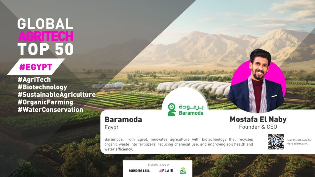 Baramoda from Egypt. Global AgriTech Startups Top 50