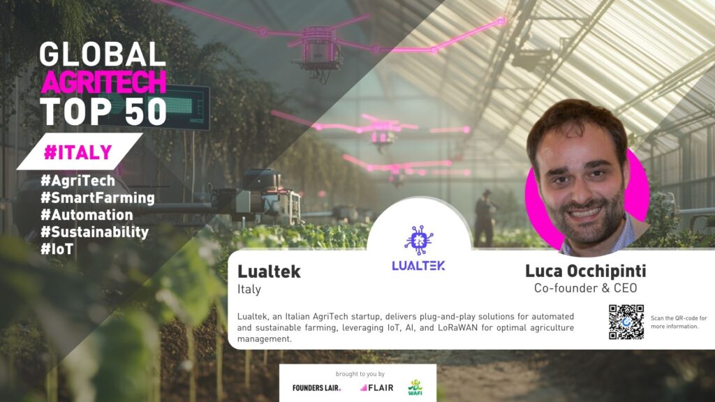 Lualtek from Italy. Global AgriTech Startups Top 50