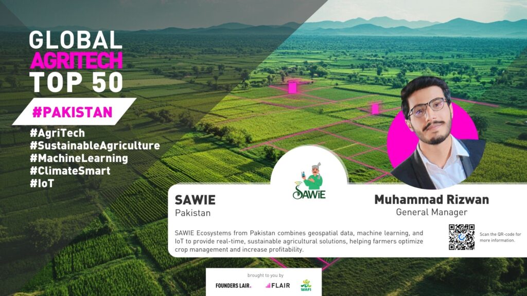 SAWIE from Pakistan. Global AgriTech Startups Top 50