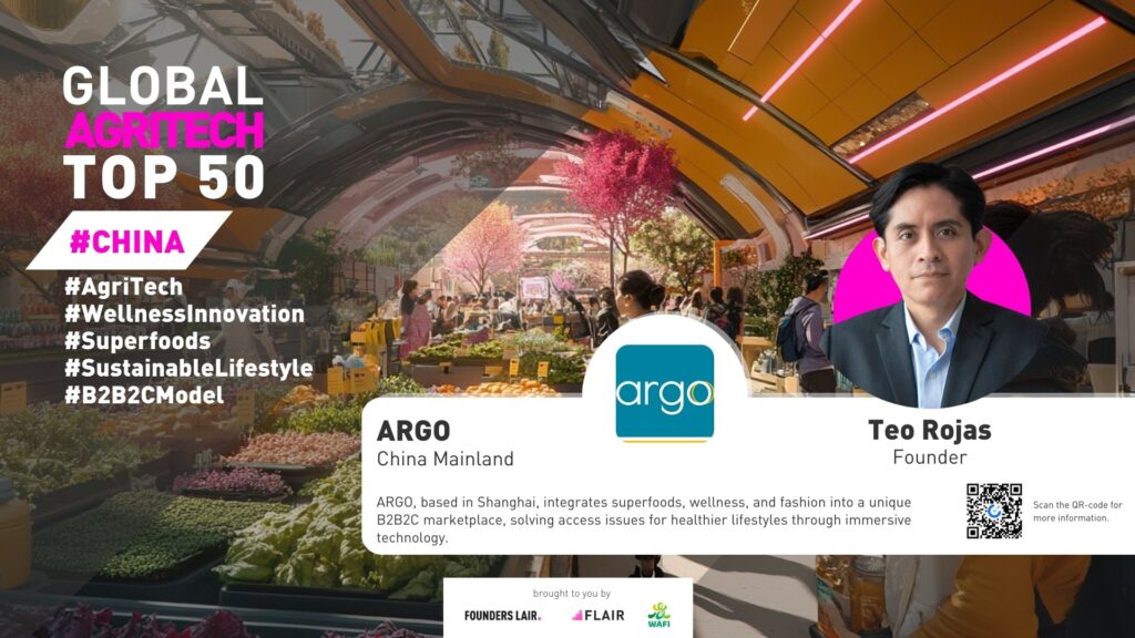 ARGO from China. Global AgriTech Startups Top 50