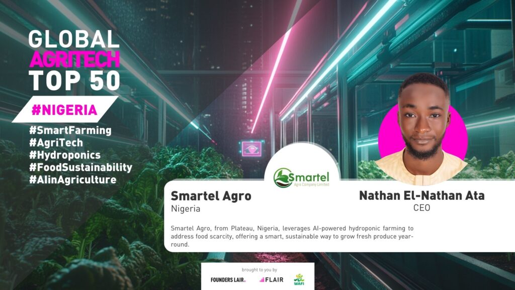 Smartel Agro from Nigeria. Global AgriTech Startups Top 50