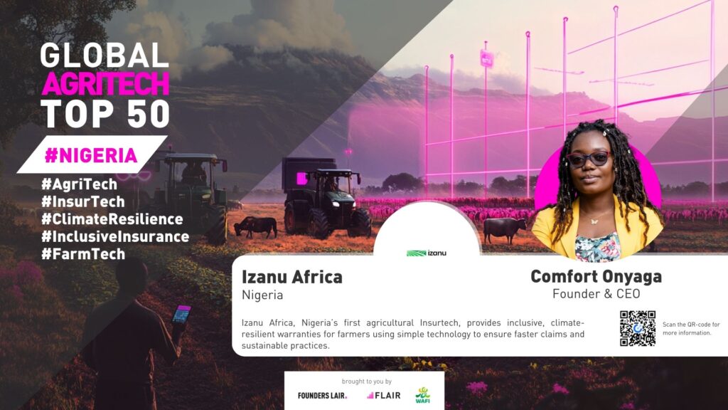 Izanu Africa from Nigeria. Global AgriTech Startups Top 50